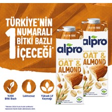 Alpro Yulaf Badem Sütü 2x1 L Vegan Laktozsuz Bitkisel Bazlı