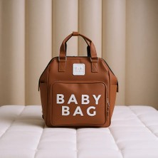 Bagmori Taba Baby Bag Baskılı Cepli Anne Bebek Bakım Sırt Çantası