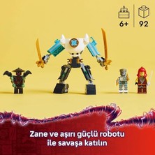 Adoz Shopping Zane’in Savaş Zırhı Mech’i 71827-6 Yaş ve Üzeri Çocuklar Için 3 Minifigürlü Yaratıcı Oyuncak Yapım Seti, Doğum Günü Hediyesi (92 Parça)