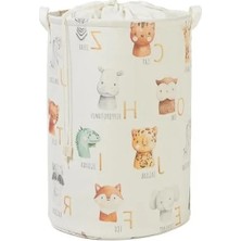 Esranın Dünyası Çocuk Odası Sevimli Hayvanlar Oyuncak Sepeti - 36 x 48 cm