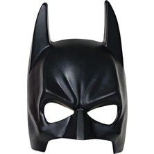 Siyah Renk Çocuk Boy Arkadan Lastikli Batman Maskesi Yarasa Adam