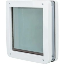 Esranın Dünyası 2 Yollu Beyaz Köpek Kapısı, 22.5X29.5 cm