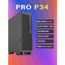 Sinerji Pro P34 Intel Core 12100 8gb Ddr4 500GB SSD