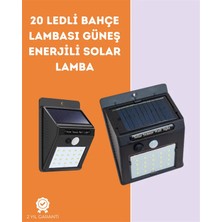 Poyraz Market Kablosuz Solar LED Lamba | Bahçe, Veranda, Merdiven Işığı, Otomatik Aç-Kapa Sensörlü