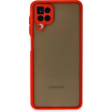 Poyraz Market Newface Samsung Galaxy A12 Kılıf Montreal Silikon Kapak - Kırmızı