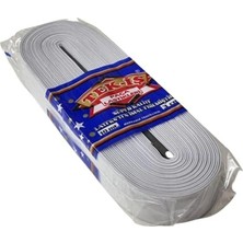 Adoz Shopping Beyaz Yassı Don Lastiği - Bel, Don ve Etek Için Geniş Lastik, 10 Metre (3 cm Kalınlık)