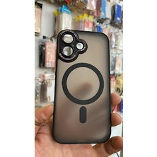 Cepx Iphone  16 Kamera Korumalı  Mat Magsafe Wireless Şarj Destekli Renkli 45647