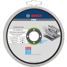 Adoz Shopping Professional Için Ayırma Diski Düz Standart Inox – Rapido Wa 60 T Bf, 125 Mm, 10-Er Paket, 2608603255