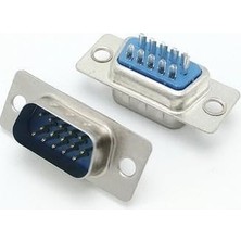 Adoz Shopping 15 Pin Erkek Konnektör VGA Erkek Konnektör Lehim Tipi VGA Erkek Konnektör
