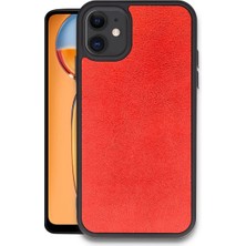 Akinco Iphone 11 Kılıf Aras Deri Kapak - Kırmızı