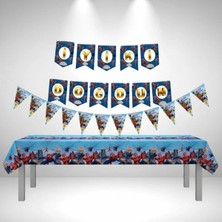 Umamiçe Örümcek Adam Parti Seti – Banner + Flama + Masa Örtüsü