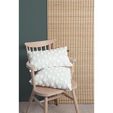 Adoz Shopping Hamur Kırlent 43X43 cm Point Ekru