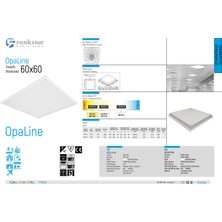 Renksan 36 W 60X60 Sıva Altı Panel Armatür 4000K