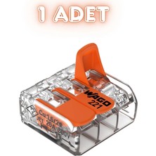 Wago 3'lü Kablo Birleştirici Buat Klemens 0,2 - 4Mm2 Kablolar İçin