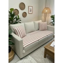 NDC Home Keten Koltuk Pedi / Koltuk Şiltesi – Evcil Hayvan Dostu, Makinede Yıkanabilir, Ölçü Seçenekli