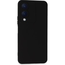 Akinco Vivo Y17S Kılıf Nano Içi Kadife Silikon - Siyah
