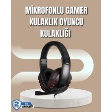 Pileli Store Mikrofonlu Oyun Kulaklığı – Mavi Işıklı, Uzun Süre Konforlu Kullanım