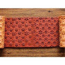 Atölye Dekupaj Model 109 -Kartaneleri Deboss & Emboss İkili Set - Polimer Kil Seramik Çamuru Doku Oklavası