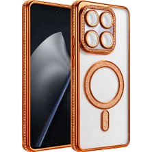 Akinco Joko Xiaomi Mi 15T Pro Joke Simli Magneticsafe Kılıf - Turuncu