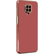 Akinco Xiaomi Redmi Note 9 Pro Kılıf Volet Silikon - Kırmızı