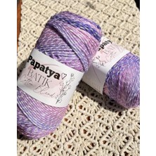 Papatya Batik Cotton Blend Örgü Ipi 2'li Mor Tonları