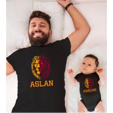 Tshirthane Sarı Kırmızı Aslan Parçası Baba Oğul Kız TEK ÜRÜN FİYATIDIR KOMBİN YAPMAK İÇİN EN AZ 2ADET SEPETE EK