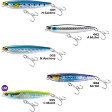 Shimano Lure Exsence Fortuna 75F 7.5 cm 8 gr Su Üstü Maket Yem 001 N Sardine