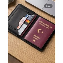 Parla Leather  Pasaport Cüzdan V3 El Yapımı Hakiki Gerçek Deri Pasaport Kılıfı Cüzdan Kartlık Kadın Erkek