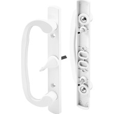 Adoz Shopping C 1317 Gömme Stil Sürgülü Kapı Kolu Seti - Eski Veya Hasarlı Kapı Kollarını Hızla Değiştirin - Beyaz Diecast, Anahtarsız, 3-15/16 Inç Delik Aralığı (Tekli Paket)