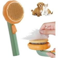 Esranın Dünyası Otomatik Temizlenen Evcil Hayvan Fırçası - Bal Kabağı Tasarımlı, Tüy Toplayıcı