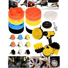 Pro 14 Pasta Cila Polisaj Süngeri Seti 115MM Matkap Uyumlu Parlatma Seti