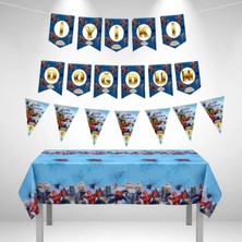 Umamiçe Örümcek Adam Parti Seti – Banner + Flama + Masa Örtüsü