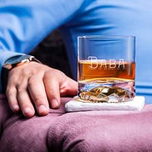 Adoz Shopping Babaya Hediye Özel Ahşap Kutulu Viski Kadeh Seti