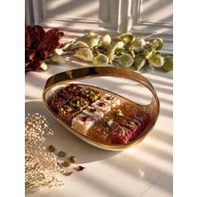 Rossev Servis Sunum Tabağı Oval Gondol Dream Gold