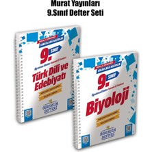 Murat Yayınları 2026 Yeni Baskı 9.sınıf Edebiyat - Biyoloji Öğrencim Defteri | 2'li Set