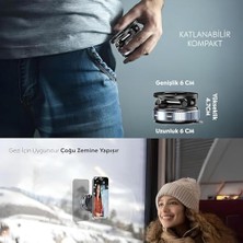 Adoz Shopping Araç Içi ve Masaüstü 360 Derece Dönebilen Vakum Özellikli Magnetik Telefon Tutucu (B Kalite)