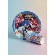Umamiçe Sonic 8'li Tabak-Bardak Seti