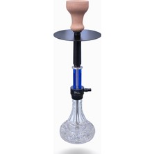 Benko Orta Boy Nargile Takımı Paslanmaz Çelik Şık Taşınabilir,tam Boy:48,şişe ÇAP:19CM