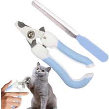 Sepetopia Evcil Hayvan Tırnak Bakım Seti - Emniyet Kilitli Tırnak Makası ve Törpü