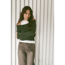 Nisan Triko Çift Kat Görünümlü T-Shırt