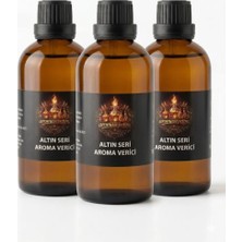 Aroma Sepetim Altın Seri  Yağı-Hazır Karışım Altın Seri Kiti 100 ml (5 Litreye Uyumlu) 12 Litre Bitmiş Ürün ( 3'lü Paket )