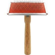 Sepetopia Ahşap Saplı Paslanmaz Telli Profesyonel Kedi ve Köpek Fırçası