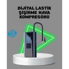 Pileli Store 80W Kablosuz Dijital Ekranlı Taşınabilir Lastik Şişirme Pompası