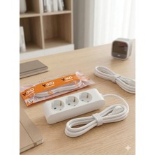 Viko 3'lü 3 Metre Grup Priz