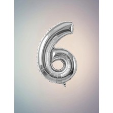 Umamiçe 6 Rakam Balonu – 40 Inç (100 Cm) Parti ve Kutlamalar Için Göz Alıcı Dekor
