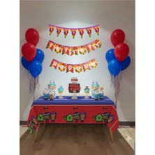 Umamiçe Temalı Parti Süsleri Seti (Flama, Banner, Masa Örtüsü)