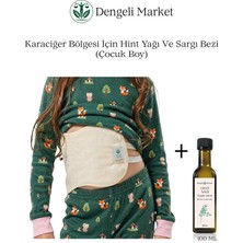 Dengeli Market Üst Batın (K.Ciğer) Sargı Bezi (Çocuk Boy) * Tekrar Kullanılabilir |%100 Sızdırmaz + 100 ml Hint Yağı (Hexansız)