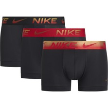 Nike Nıke Erkek Marka Logolu Elastik Bantlı Günlük Kullanıma Uygun Kırmızı-Turuncu-Siyah Boxer 0000KE1156 5yk