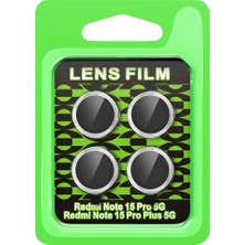 Starseven Redmi Note 15 5g Raze Metal Kamera Lens - Gümüş