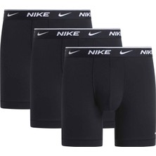 Nike Nıke Erkek Marka Logolu Günlük Kullanıma Uygun Siyah Boxer NQ00KE1285 001